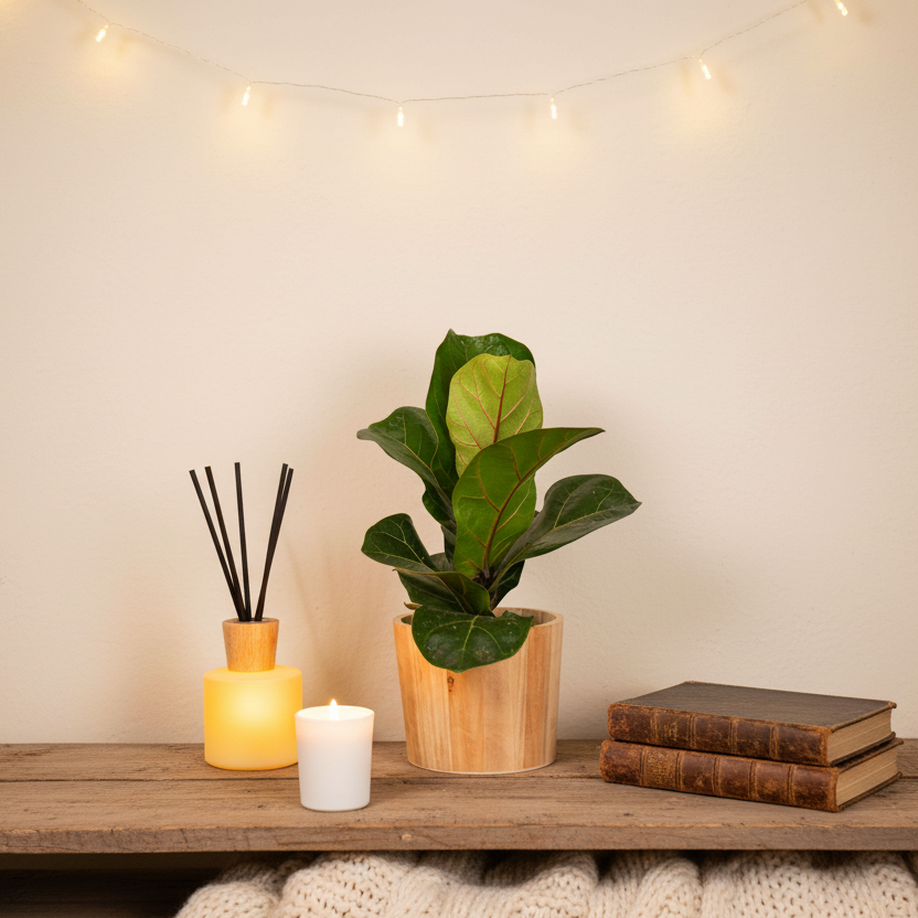 Fiddle Fig Leaf Plant