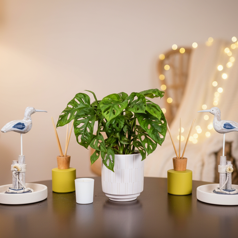 Trailing Monstera Leaf Plant