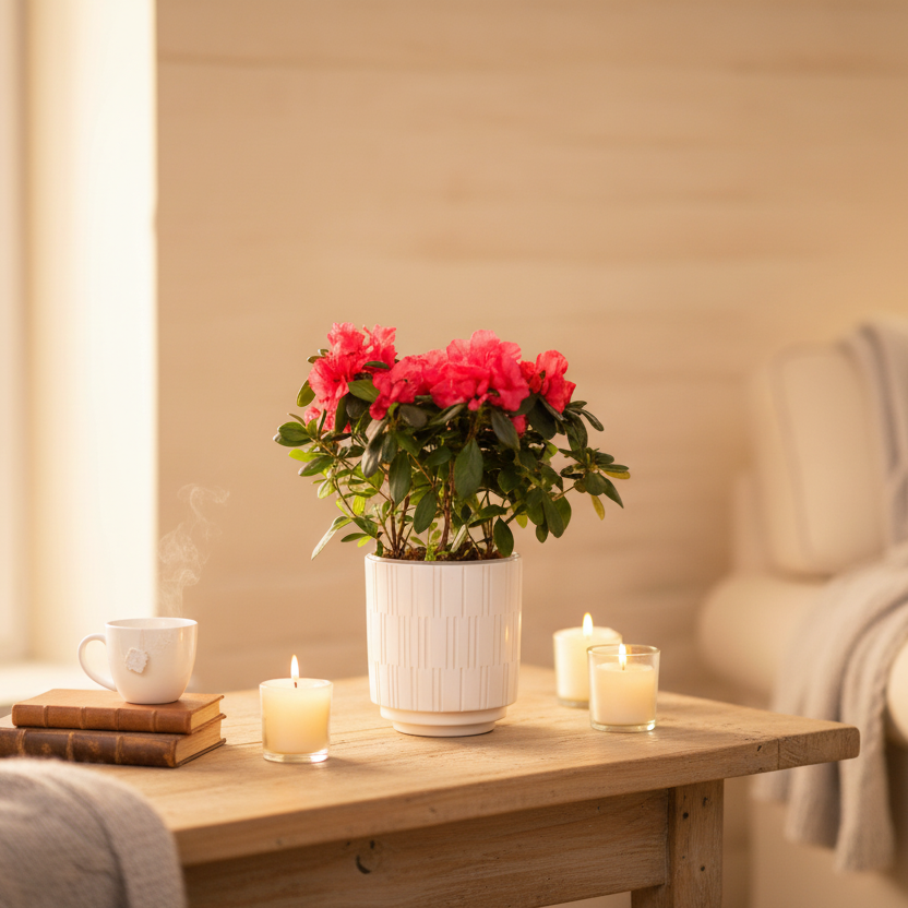 Azalea Plant Red