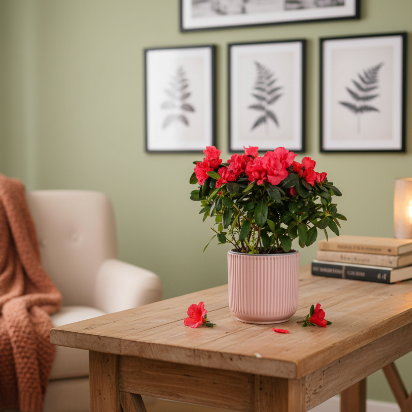 Azalea Plant Red