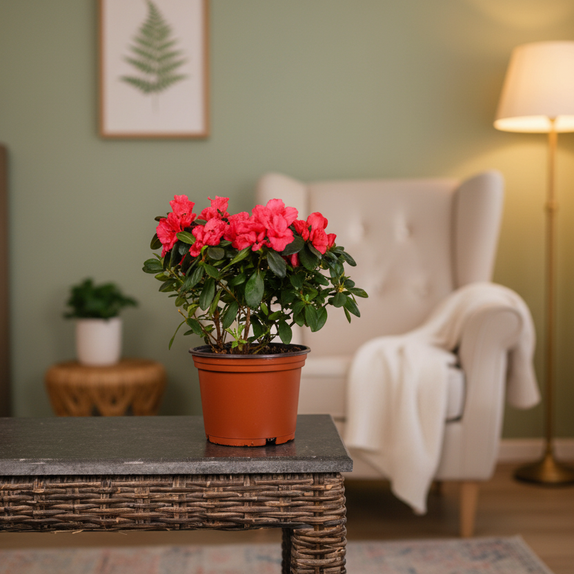 Azalea Plant Red