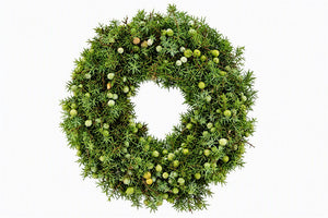 Natural Green Juniper Wreath – 30cm