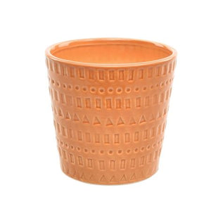 Orange Ceramic Hanging Plant Pot – 9cm