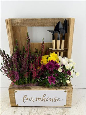 Mixed Colour Farmhouse Arrangement