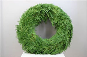 Green Moss and Pinecone Wreath – 30cm