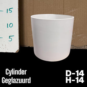 Ceramic Plant Pot – 13cm Cylinder