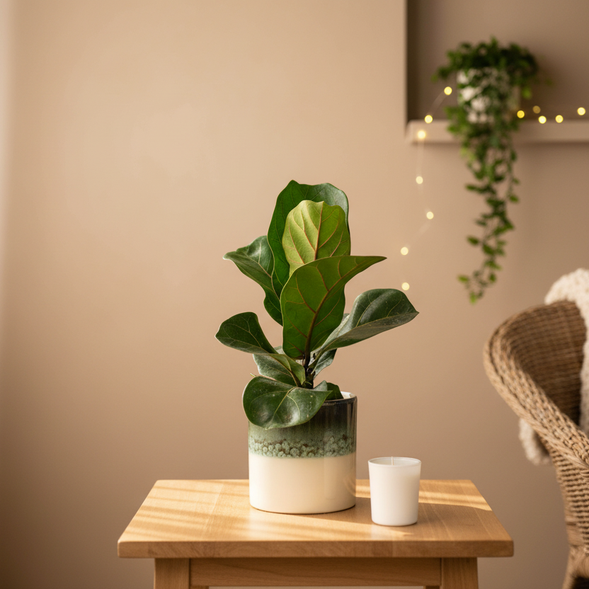 Fiddle Fig Leaf Plant