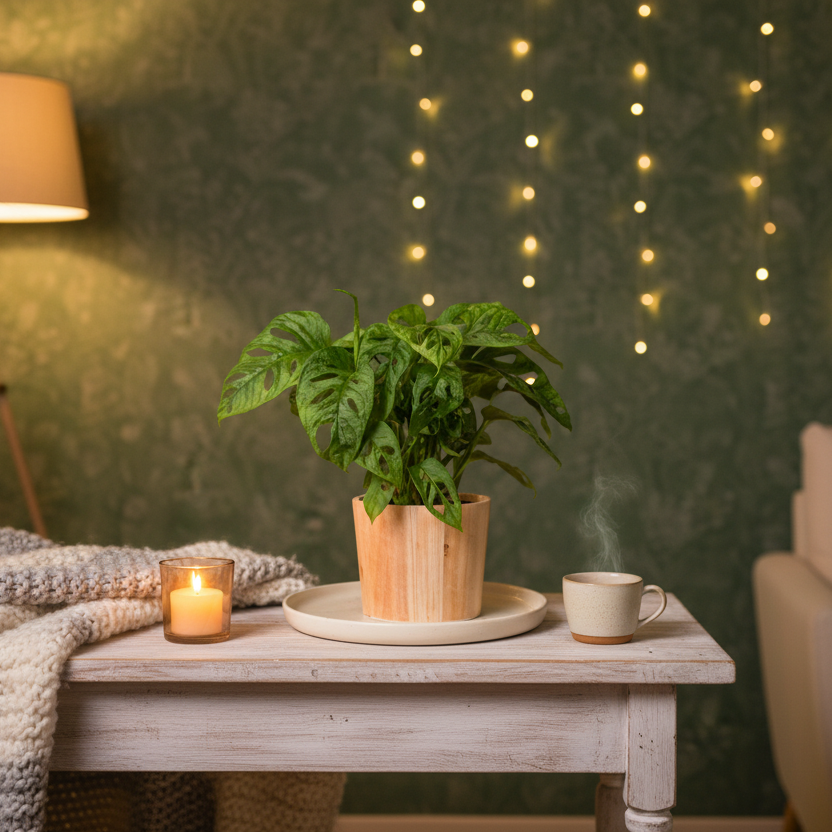 Trailing Monstera Leaf Plant
