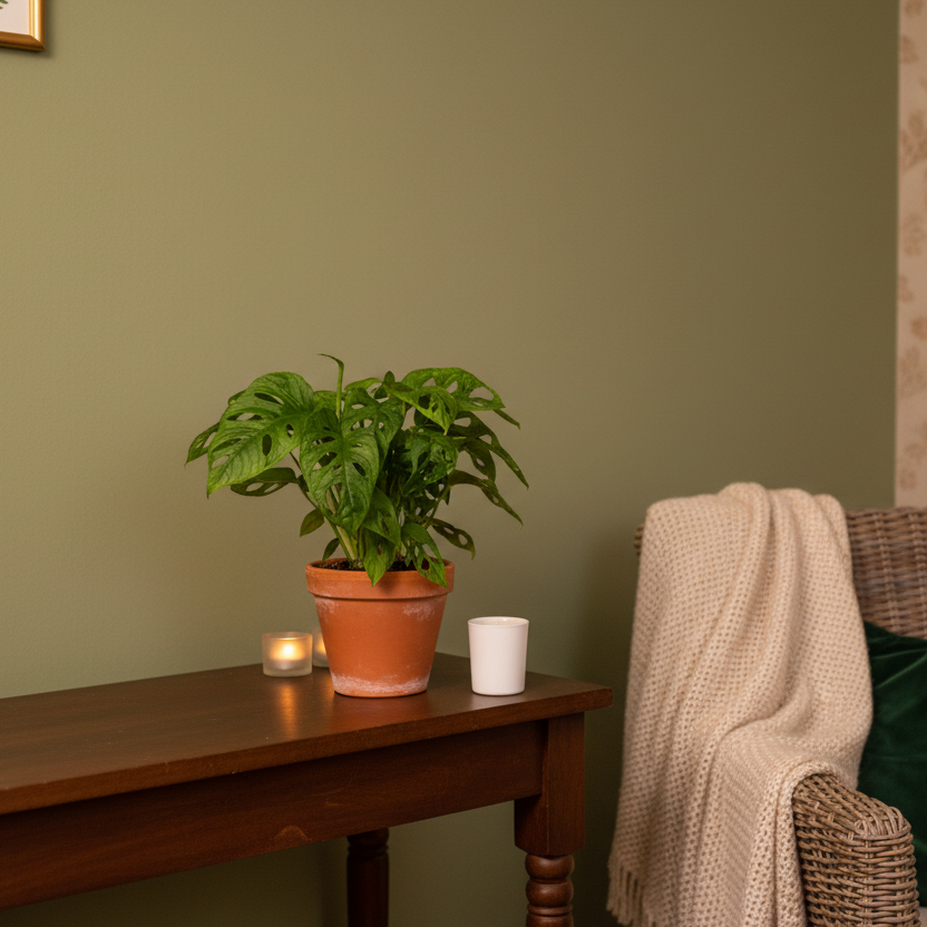 Trailing Monstera Leaf Plant
