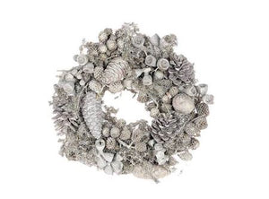 White Wax Wreath – 23cm