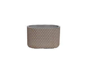 Decorative Concrete Ornamental Pot – 14cm