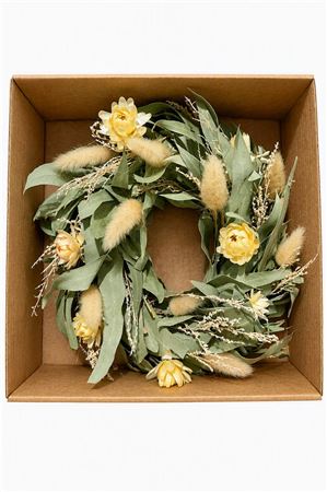 White Isabelle Decorative Wreath – 20cm