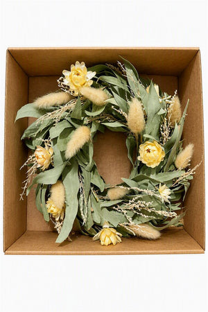 White Isabelle Decorative Wreath – 20cm