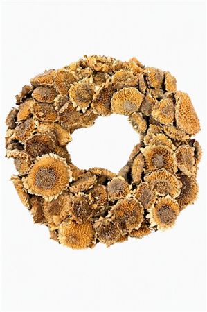 Natural Sunflower Wreath – 40cm