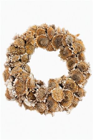 White Sunflower Wreath – 40cm