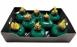 Dark Green Waxed Pine Decoration – 20cm