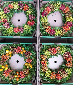 Mixed Colour Decorative Wreath – 40cm