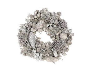 White Wax Wreath – 23cm