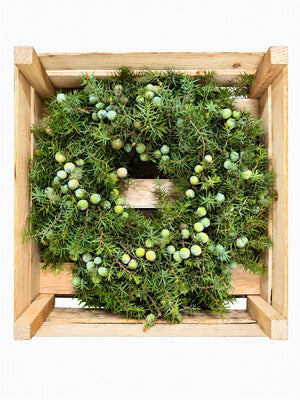 Natural Green Juniper Wreath – 40cm