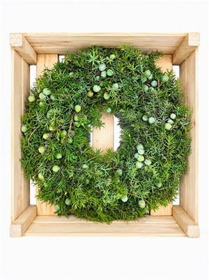 Natural Green Juniper Wreath – 40cm