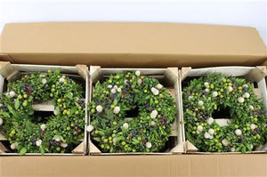 Luxury Green Decorative Wreath – 30cm