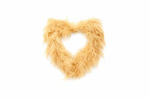 Natural Lao Grass Heart Wreath – 40cm