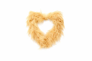 Natural Lao Grass Heart Wreath – 40cm