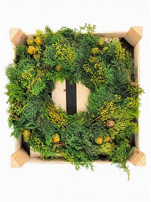 Green Exotica Pinecone Wreath – 40cm
