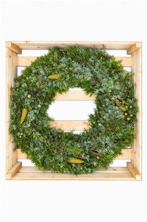 Green Juniper Pine Wreath – 60cm