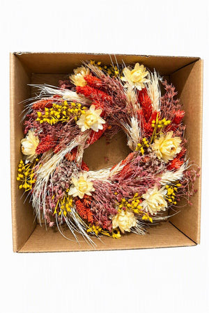 Orange Decorative Wreath – 20cm