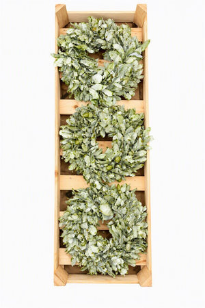 Antique Green Oak Leaf Wreath – 30cm