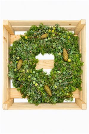 Green Juniper Pine Wreath – 40cm