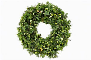 Natural Green Juniper Wreath – 30cm