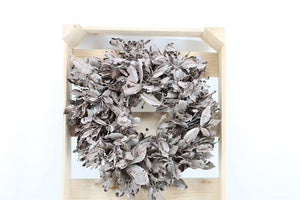 Antique Brown Oak Leaf Wreath – 30cm