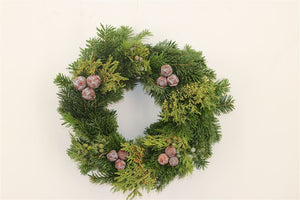 Nordmann Fir Christmas Wreath – 30cm