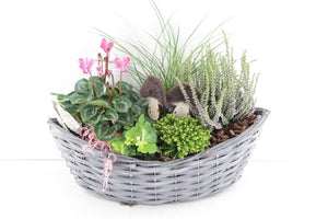 Outdoor Wicker Boot Arrangement – 42cm