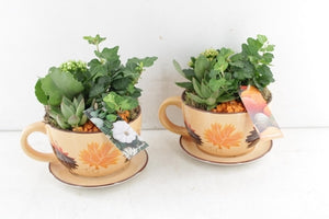 Autumn Arrangement with Ceramic Pot – 20cm