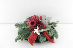 Autumn Arrangement in Round Zinc Tray – 30cm