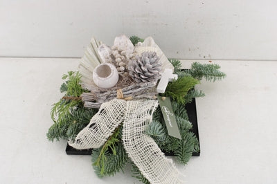 White Zinc Plateau Arrangement – 25cm