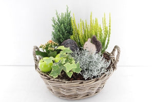 Outdoor Kubu Wicker Basket Arrangement – 35cm