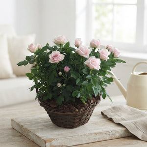 Ornamental Wicker Pot Arrangement – 25cm Pot, 60cm High