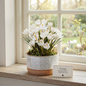 Crocus 'Jeanne d'Arc' Flower Bulbs – 8/9cm