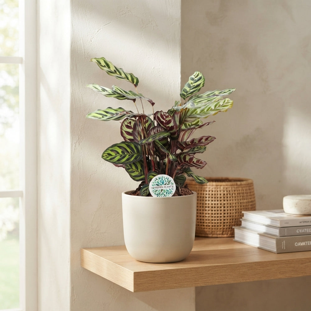 Peacock Plant (Calathea makoyana) – 21cm Pot, Approx. 70cm