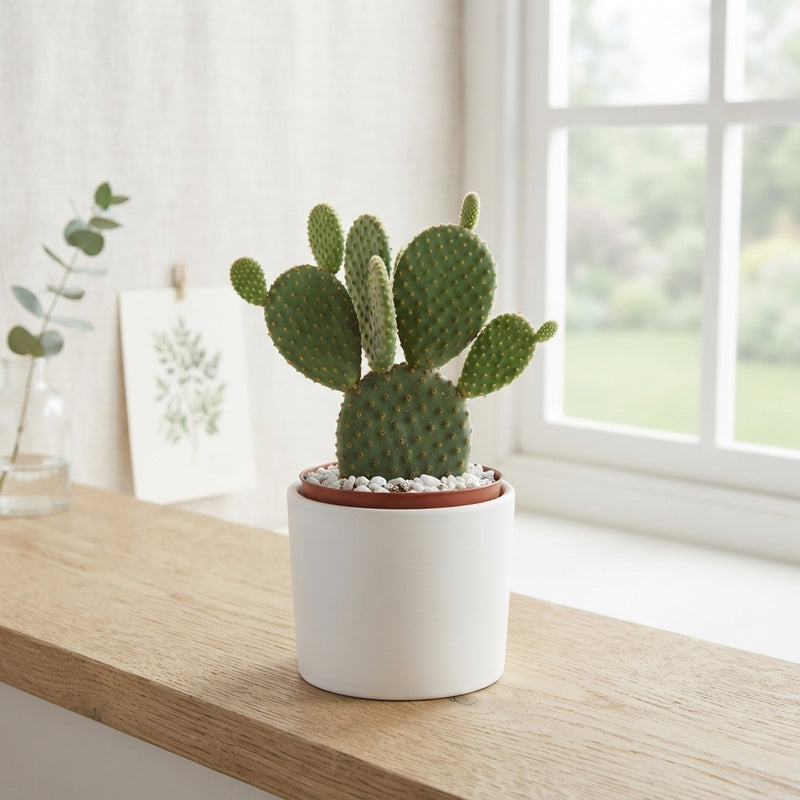 Spineless Bunny Ears Cactus (Opuntia microdasys) – 10.5cm Pot
