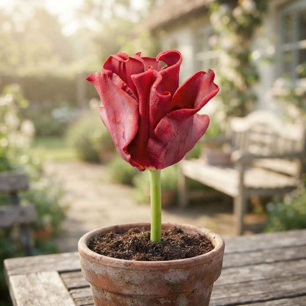 Tulipa ‘Crown Red Dress’ Flower Bulbs – Pack of 7