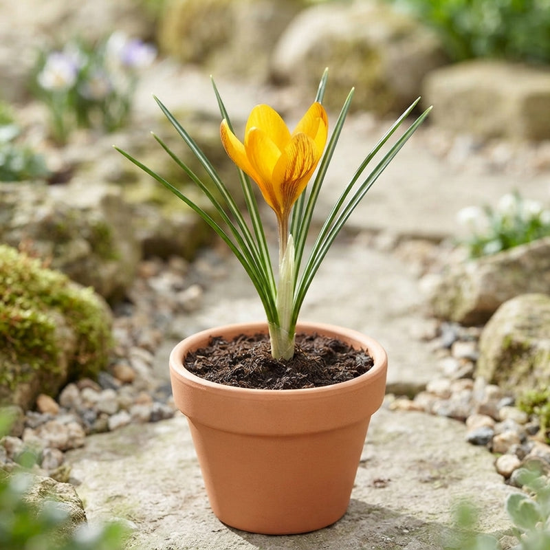 Orange Monarch Crocus Bulbs – Pack of 10