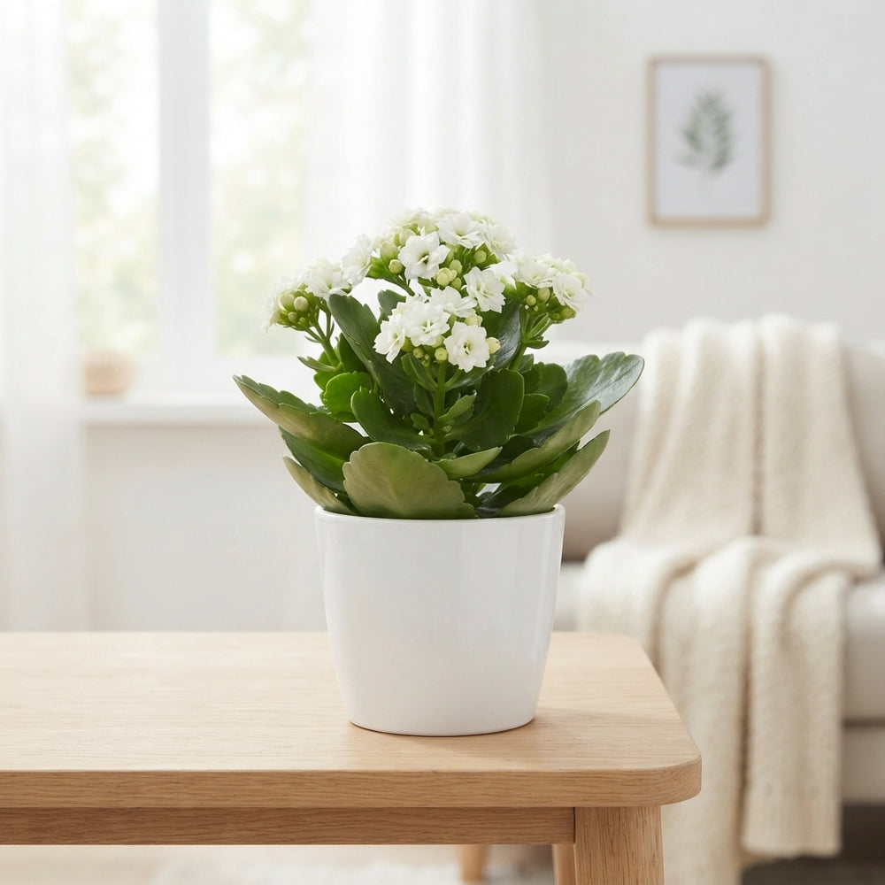 White Double Kalanchoe – 10.5cm Pot