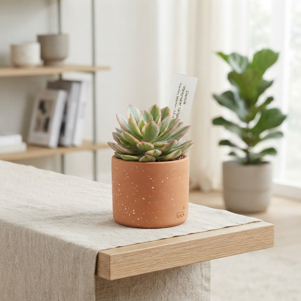 Variegated Money Plant (Crassula) – 5.5cm Pot