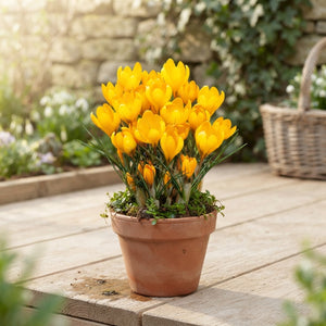 Golden Yellow Crocus Vernus Flower Bulbs – 8/9