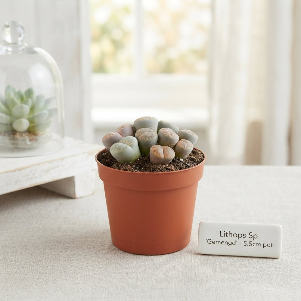 Mixed Lithops Living Stones – 5.5cm Pot